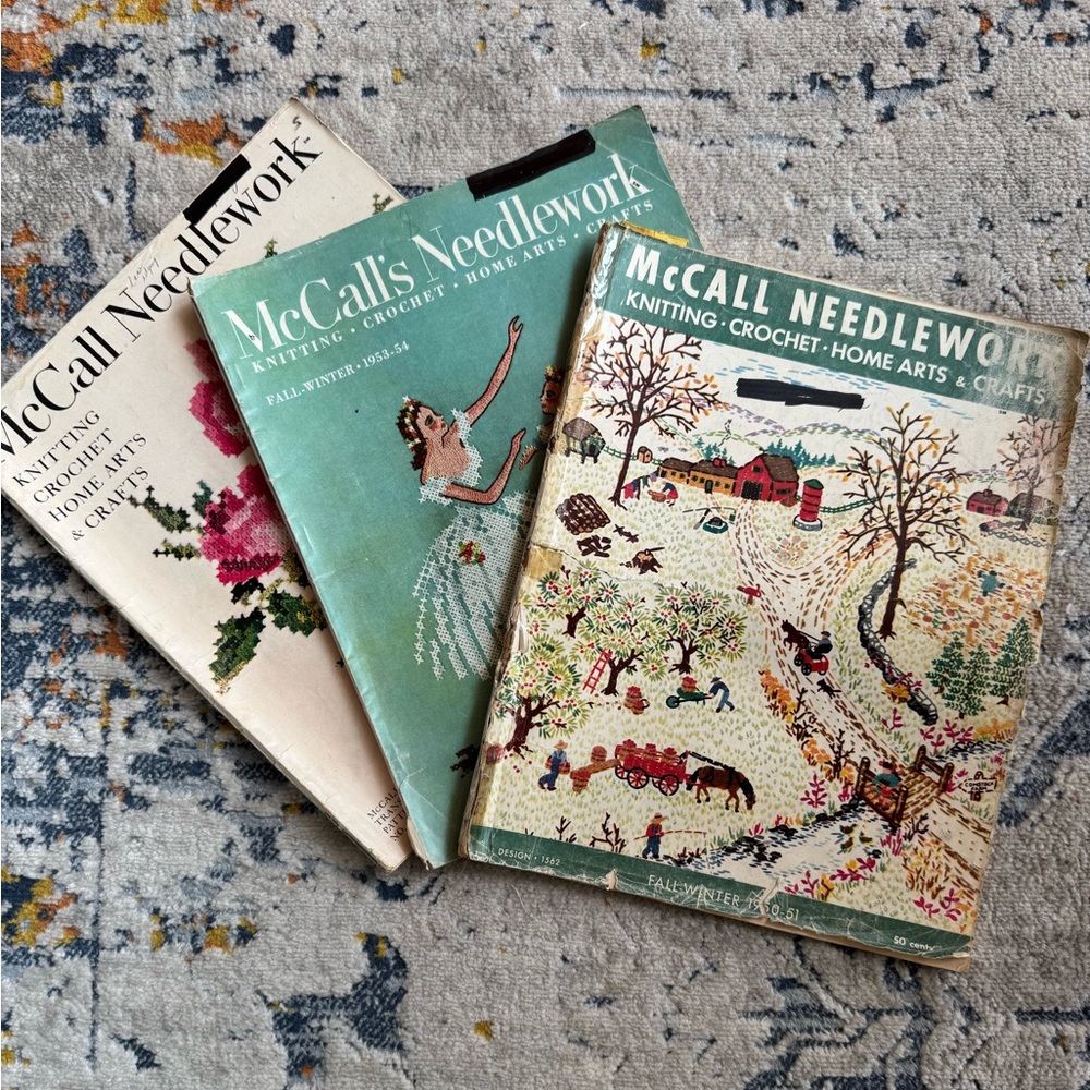 🫟3/$25🫟 Mcm McCall Needlework Magazine -Knitting Crochet Home Arts & crafts-